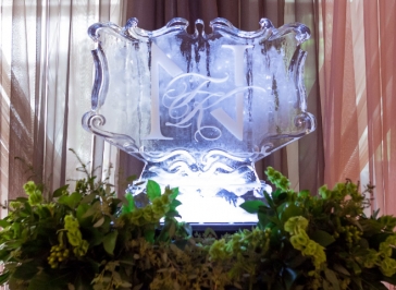 atlanta-wedding-biltmore-ballrooms-hotel-purple-designers-coordinators-midtown-wm-events-ice-scultpure