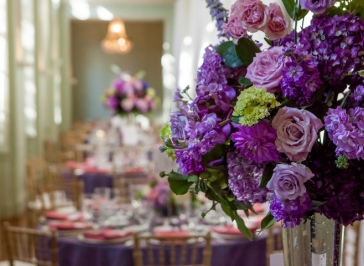 atlanta-wedding-biltmore-ballrooms-hotel-purple-designers-coordinators-midtown-wm-events-tall-centerpiece-design