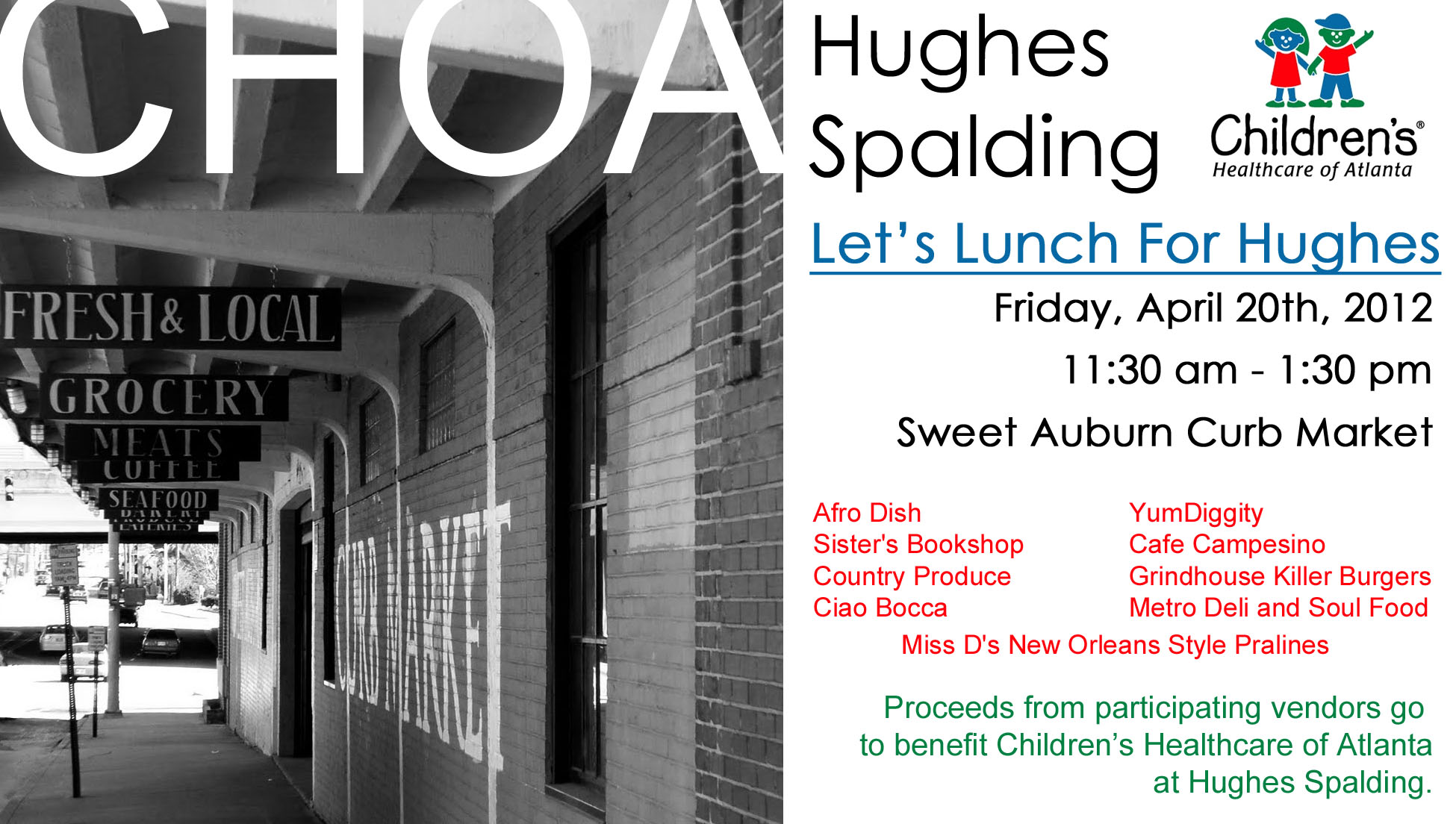 Children's Healthcare of Atlanta Hughes Spalding Sweet Auburn Curb Market WM Events William Fogler