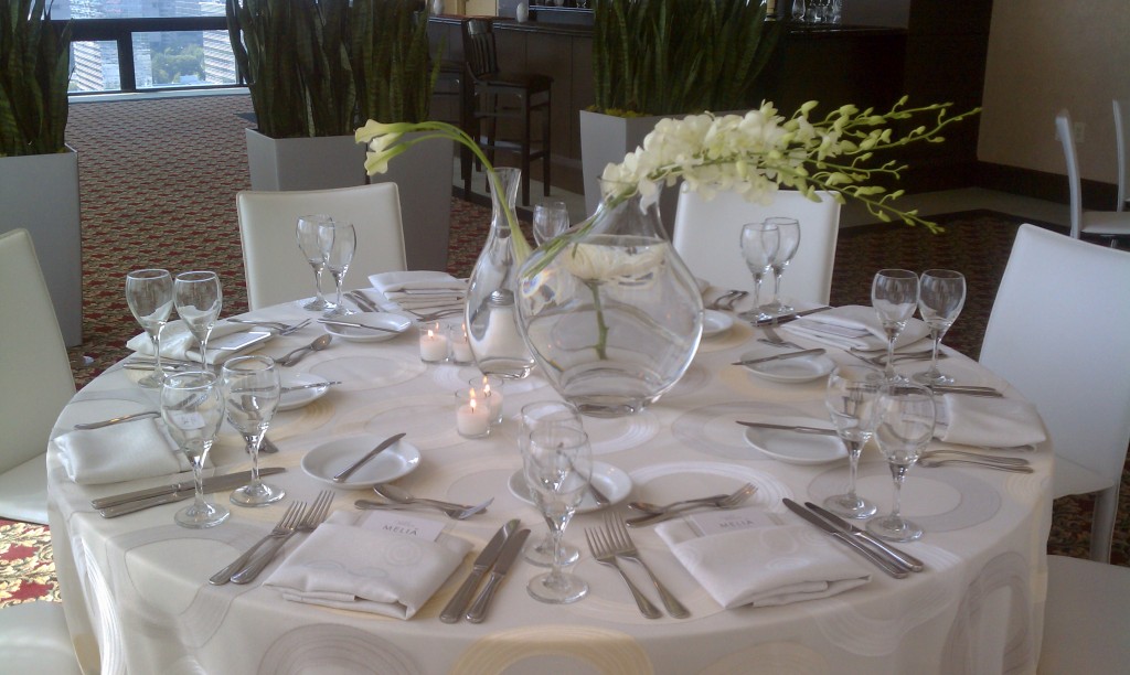 WM Events Hotel Melia Table Setting