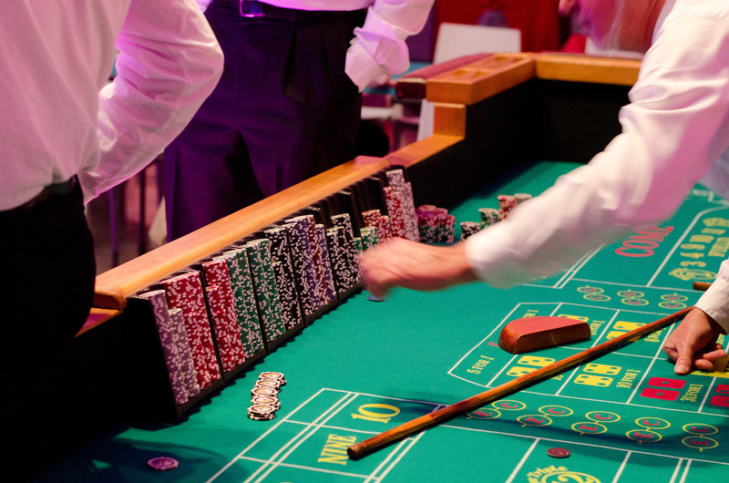 Craps Table Detail Casino Event Party WM Events William Fogler
