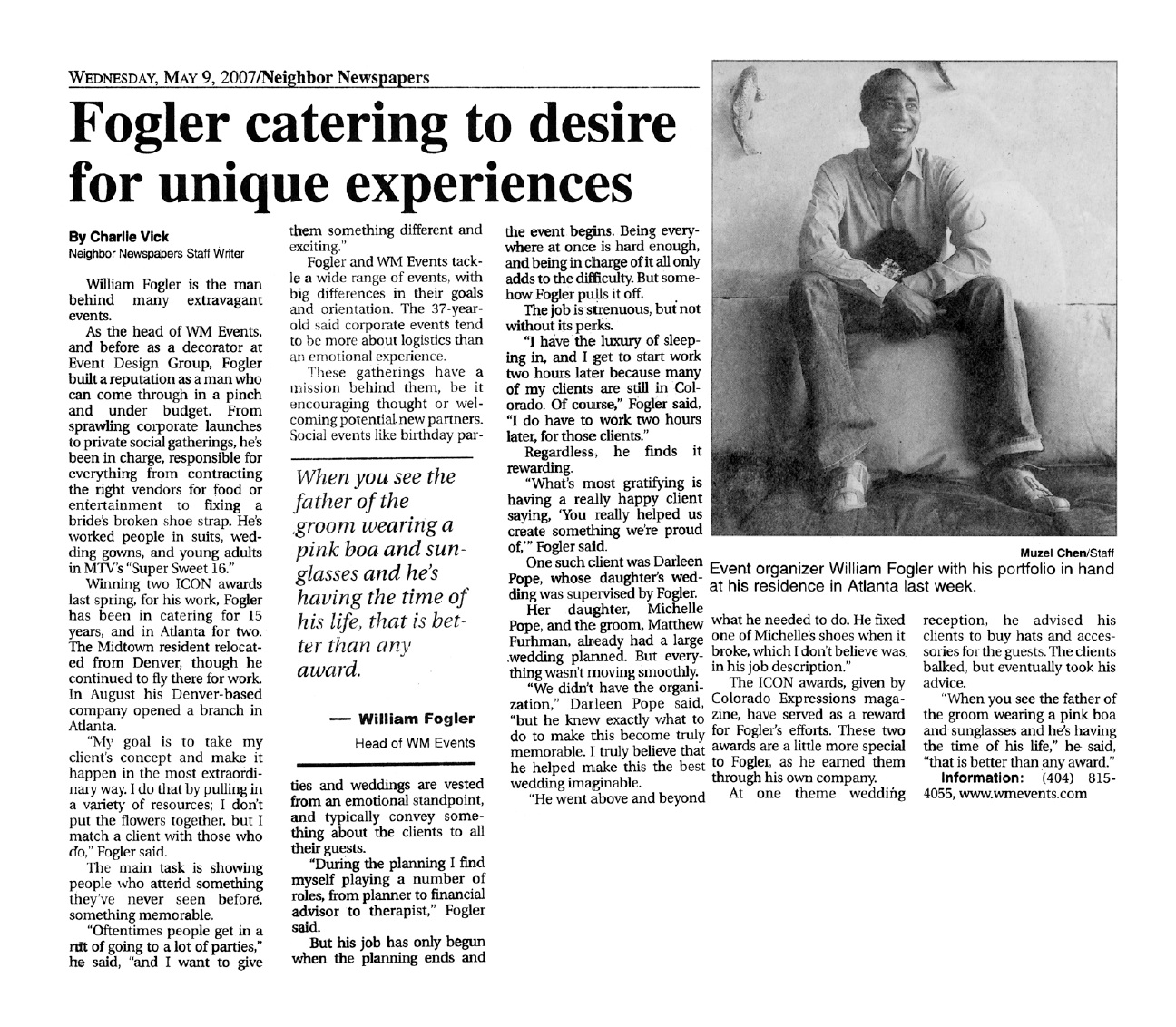 Neighbor Newspaper WM Events William Fogler Denver CO