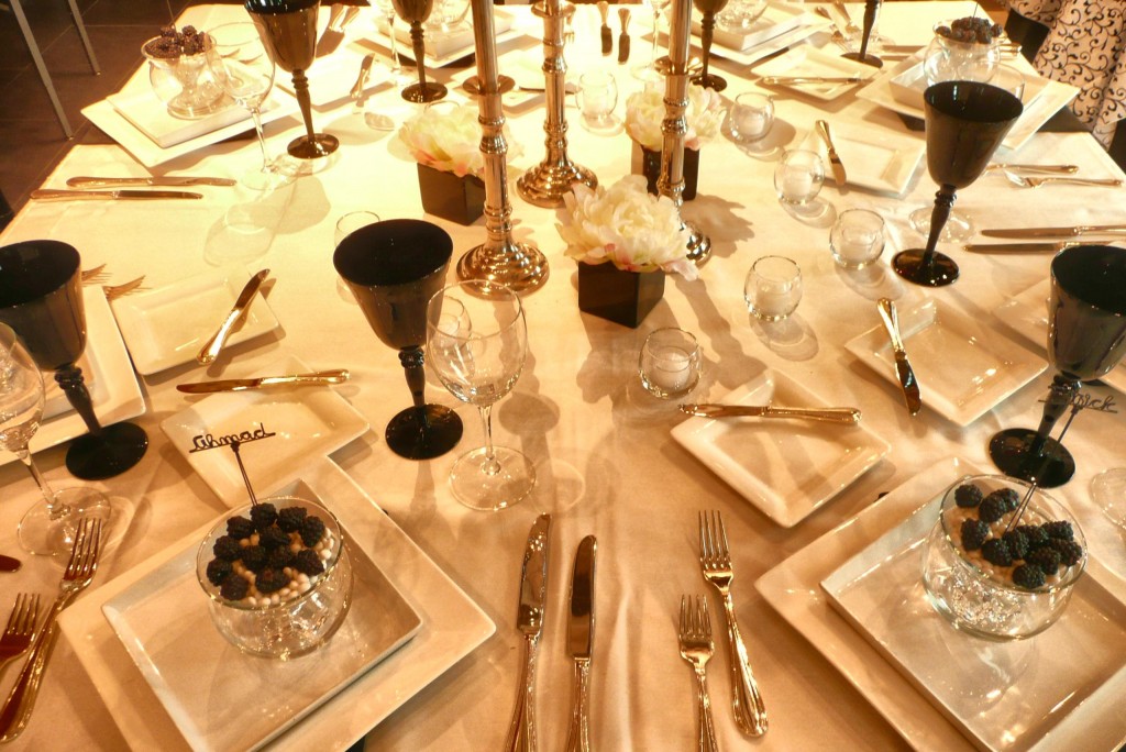 Black and White Table Setting WM Events
