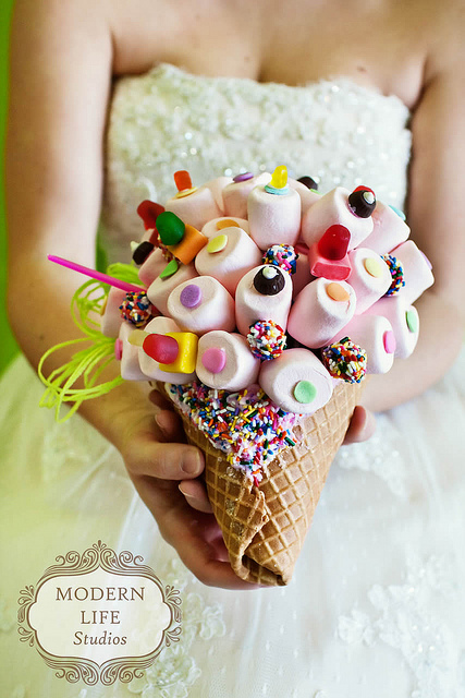 Yummy Frozen Yogurt Inspired Wedding Bouquet WM Events