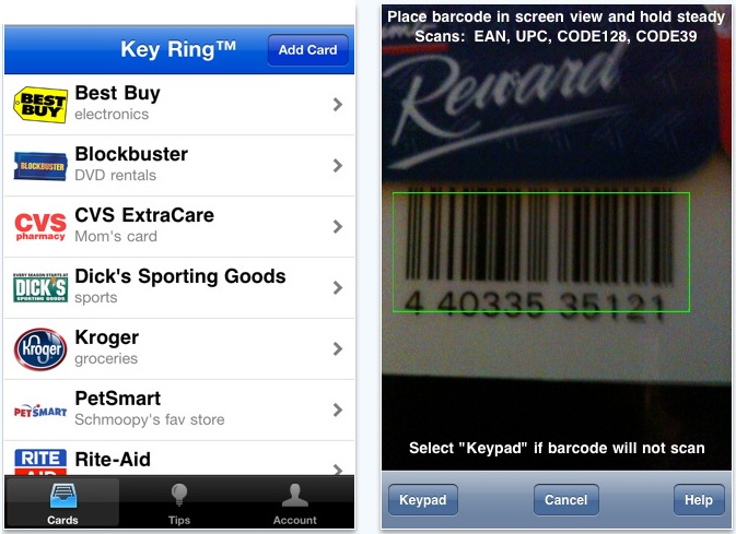 Key Ring Mobile App WM Events