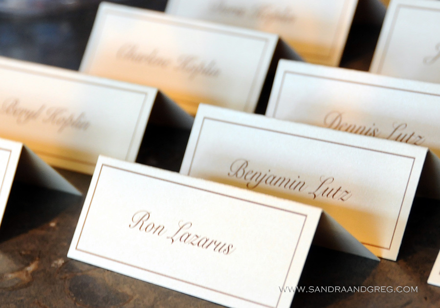 place cards WM Events