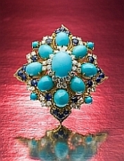 Turquoise-and-diamond-brooch WM Events