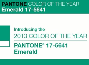 WM Events Pantone Modular Image Color of the Year 2013 Emerald Green
