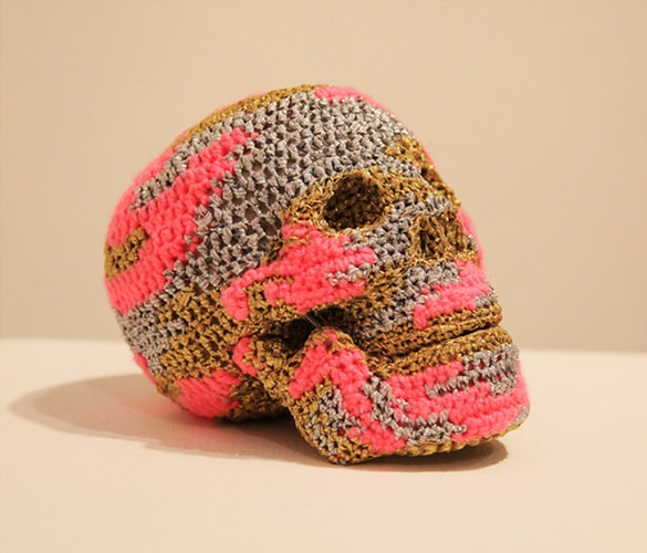 Crochet Olek Room Skeleton Skull WM Events Art Bomb Atlanta Denver Mitzvah Planner