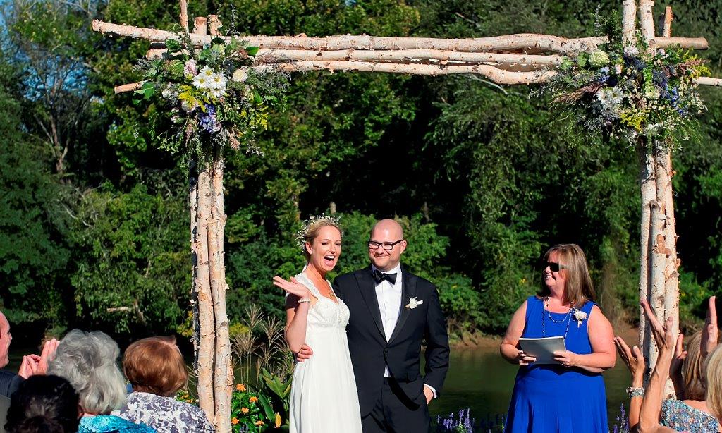  Nagle Leonard Wedding William Fogler Wedding Designer Coordinator Ceremony Canoe Arch Floral