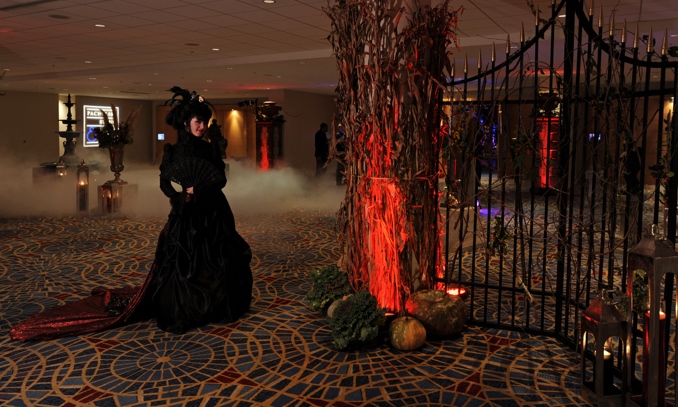 Macabre Victorian After Party Entrance Scary Greeters Marriott Marquis Atlanta Corporate Event Planner WM Events