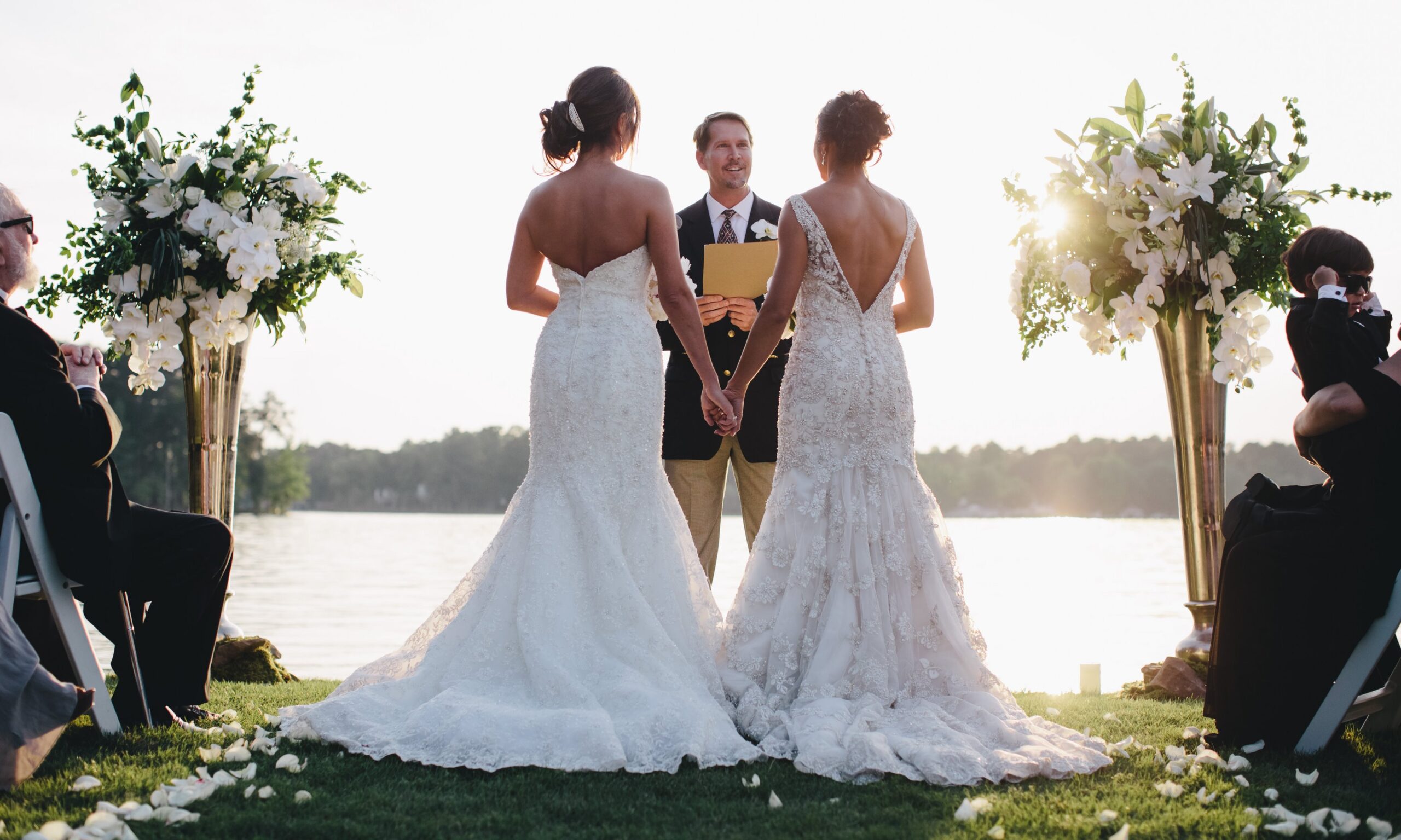 Same Sex Wedding Lake Spivey WM Events William Fogler Private Home Designer Decor Atlanta Modular Image