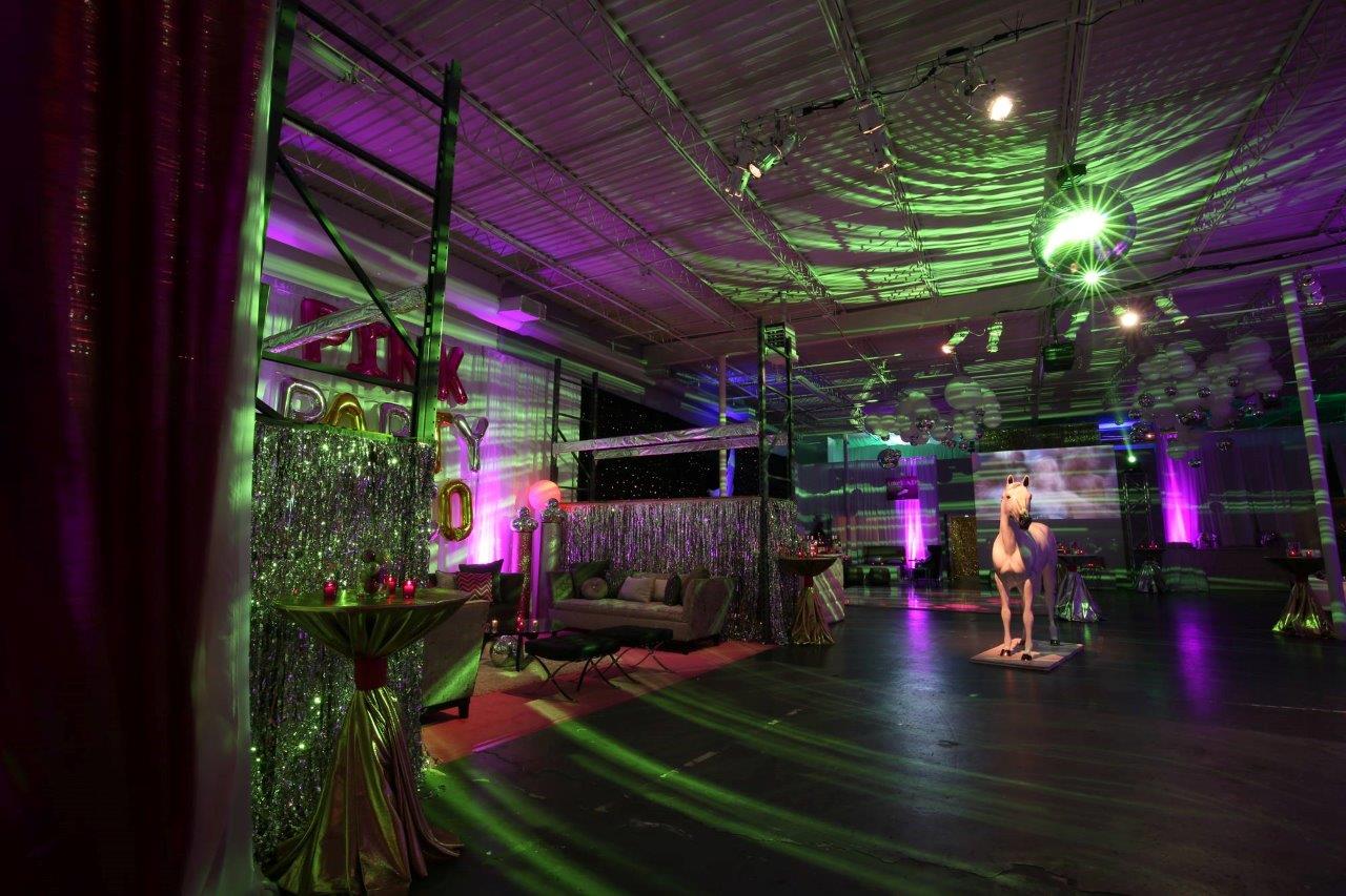 wm events, pink party, peachtree tents & events, collection event rentals, magnum lighting, balloonacy, flipnpics, raising the bar, off centered project, 70s, disco, themed party, 70s theme, disco party, limelight, studio 54