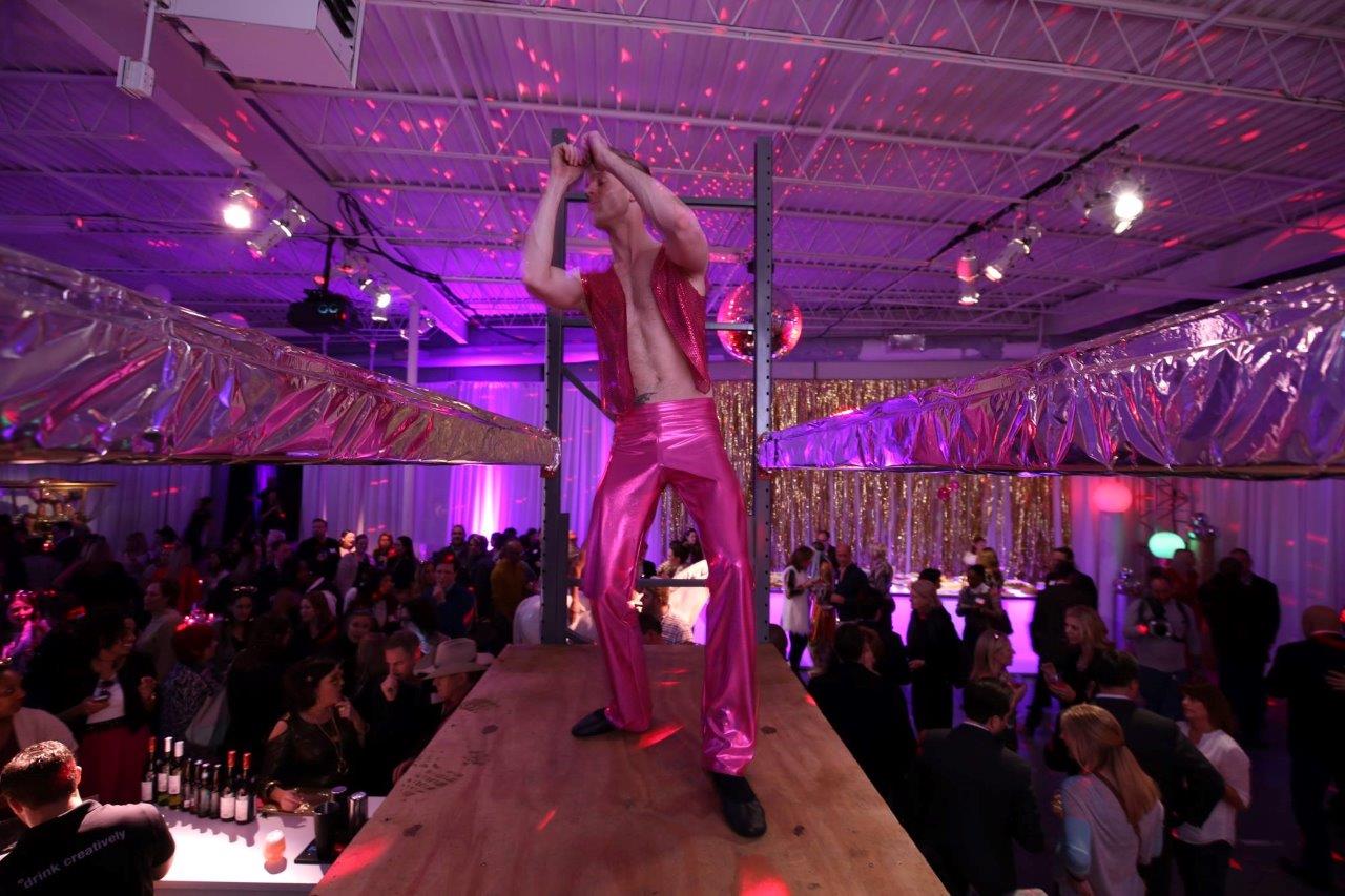 wm events, pink party, peachtree tents & events, collection event rentals, magnum lighting, balloonacy, flipnpics, raising the bar, off centered project, 70s, disco, themed party, 70s theme, disco party, limelight, studio 54