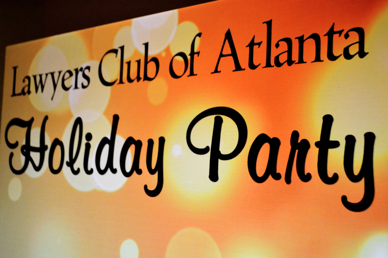 Holiday Party Signage WM Events