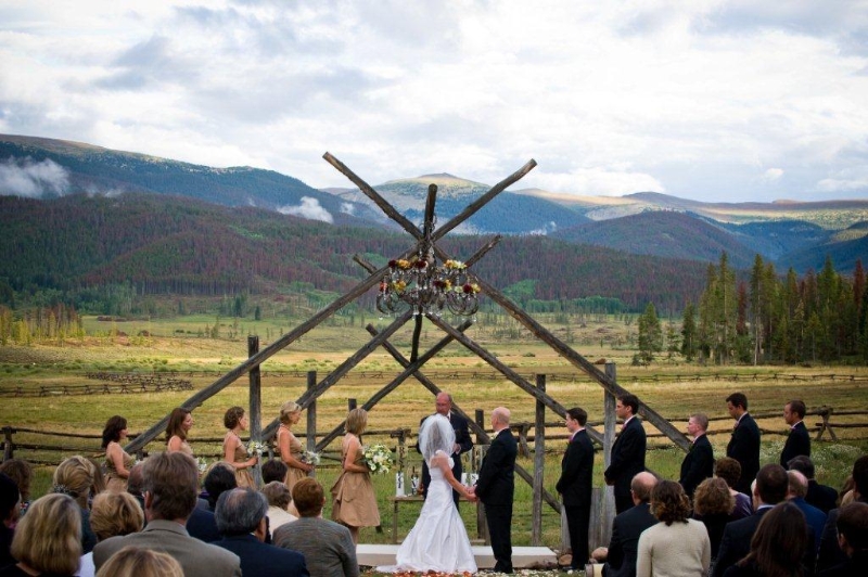 Pugh Clore Wedding Wm Events Devil's Thumb Ranch Colorado