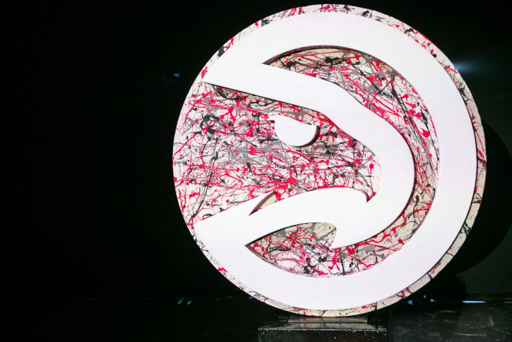 wm events, atlanta hawks, event planners, event designers, event consultants, atlanta events, georgia events, photo ops, instagrammable moments, pwp studio, state farm arena, ideation, innovative design, creative event design, balloon wall, graffiti wall, basketball event, sports event, sports theme, basketball theme, atlanta hawks meet the team