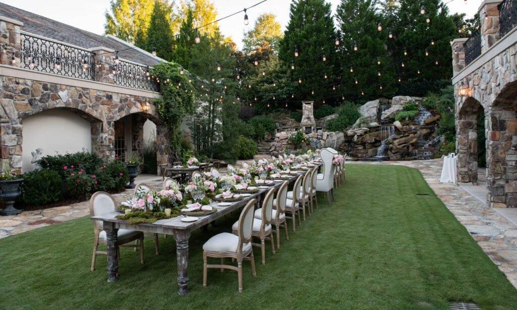 Roses Are Pink…… Atlanta, GA wm events, event designer, event design, event planner, event planning, event consultant, event consulting, floral design, florist, atlanta florist, atlanta events, private events, social events, weddings, backyard dinner party, dinner party, birthday party, pink party, pink floral, fireworks, affairs to remember catering, affairs to remember, pwp studio, collection event furnishings, monte carlo productions, casino, tablescape, moss runner, floral runner