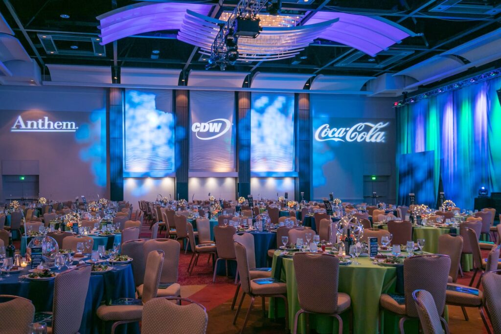 wm events, techbridge, digital ball, hyatt regency, pwp studio, dj tim degroot, digital illusionists, tiwanna kenney, custom branding, branded event, thematic event, corporate events, social events, event planning, event management, event design, orange floral, vibrant colors, digital event, #digitalball19, raffle, fundraising, fundraiser, gala, non-profit, not for profit
