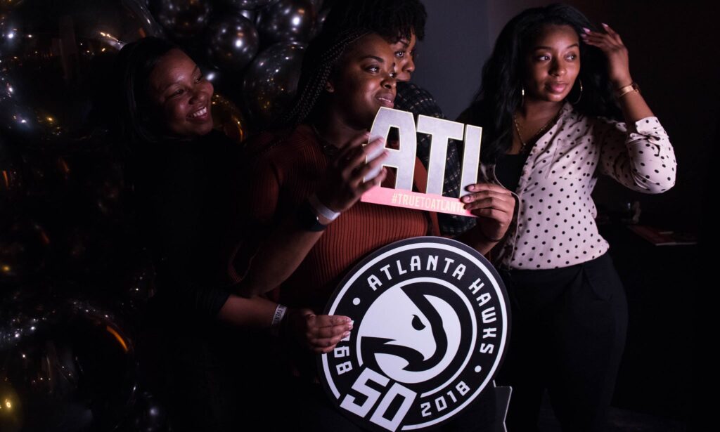 Taste of the Hawks Atlanta, GA wm events, atlanta events, southern exchange, taste of the hawks, atlanta hawks, basketball events, corporate events, thematic events, themed events, march madness, custom event, branded event, branded basketballs, branded matches, branded bar, custom counters, acrylic bar, acrylic counter, collection event rentals, collection event furnishings, affairs to remember, the cellar, georgia events, social events, season ticket holders, jack parada photography, kat goduco photography