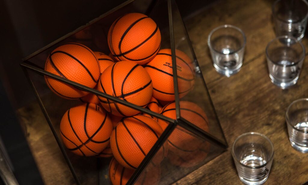 Taste of the Hawks Atlanta, GA wm events, atlanta events, southern exchange, taste of the hawks, atlanta hawks, basketball events, corporate events, thematic events, themed events, march madness, custom event, branded event, branded basketballs, branded matches, branded bar, custom counters, acrylic bar, acrylic counter, collection event rentals, collection event furnishings, affairs to remember, the cellar, georgia events, social events, season ticket holders, jack parada photography, kat goduco photography