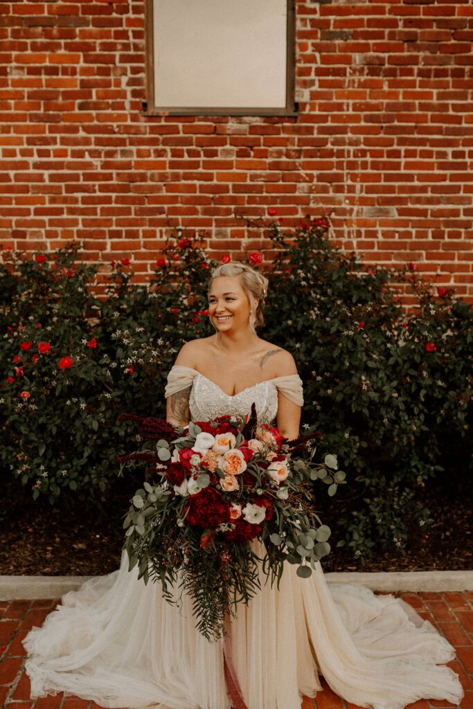 sarah &amp; joe, sarah meltzer, sarah sadlock, creative synergist, wm events, weddings, event decor, events, wedding decor, floral, wedding florals, wedding design, event designer, marietta, georgia, atlanta, custom weddings, diy weddings, moody florals, copper, mauve, dusty, alter decor, aisle decor, pompas grass wedding, the brickyard, mike zarin, dj, wedding dj, wedding photography, southern crust pizza truck, luke lambertson photography + video, wedding videography