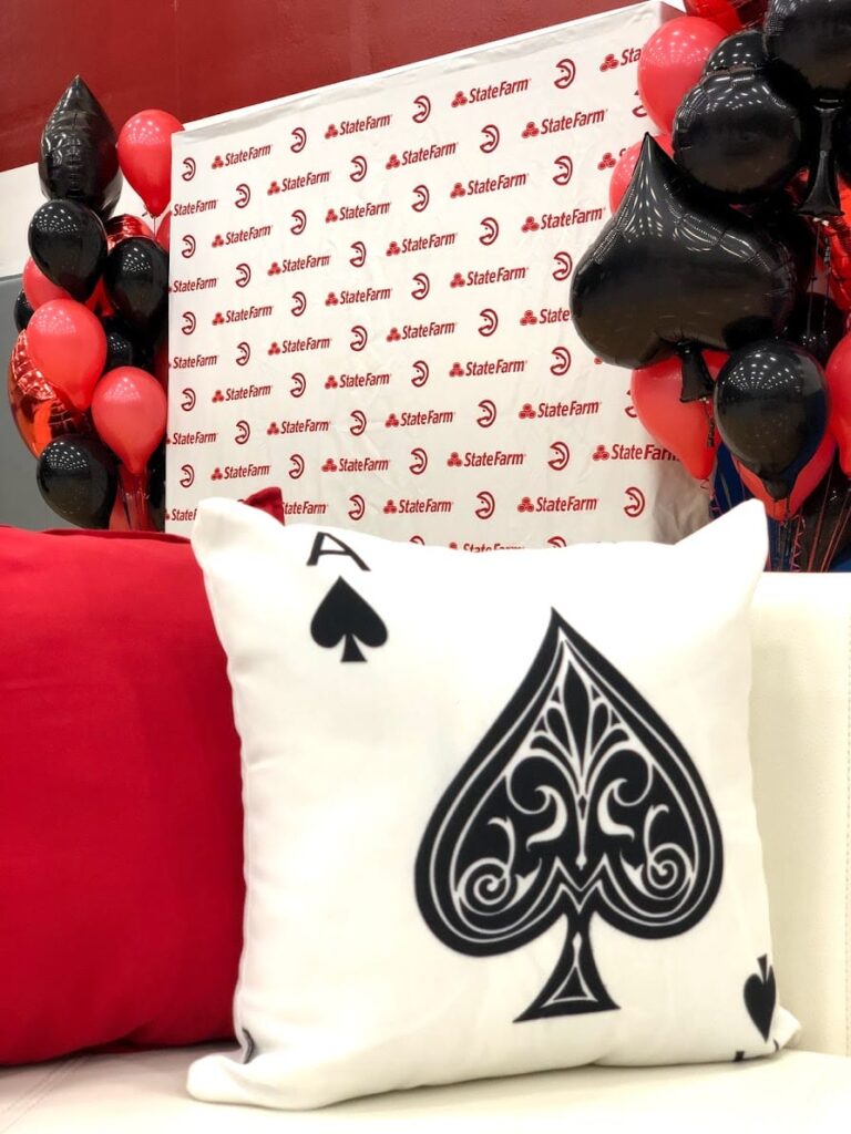 wm events, Kat Goduco Photo, event design, event designer, event consultant, event planner, event planning, event photography, corporate events, social events, non-profit events, fundraisers, weddings, basketball, basketball events, themed events, spades, cards, queen of hearts, tournament, atlanta hawks, atlanta, atlanta events, georgia events, virtual events, event balloons, event branding, custom events, custom branding