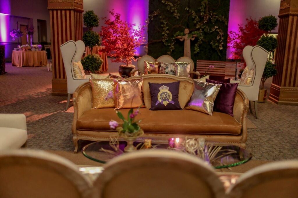 Centennial Celebration Huntsville, Alabama royal funeral home, centennial celebration, hunstville, alabama, georgia, atlanta, event planner, event design, garden event, royal event, purple theme, live performance, seated dinner, plated dinner, celebration, corporate event, social event, event designer, event design