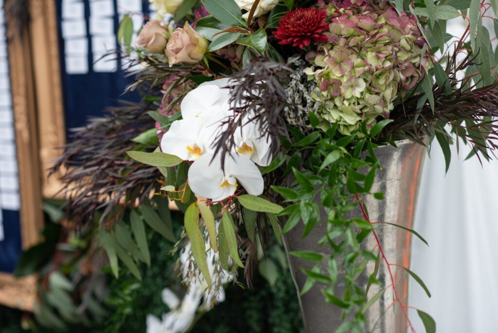 Centennial Gala Atlanta, GA wm events, event planner, event designer, event consultant, event design, event planning, event florals, events, atlanta events, georgia events, international events, florals, floral design, dark and moody, escort card display, non-profit gala, fundraising gala, social events, corporate events, university gala, emory university, the fairmont, jack parada photography, event photography, seated dinner, bold american catering