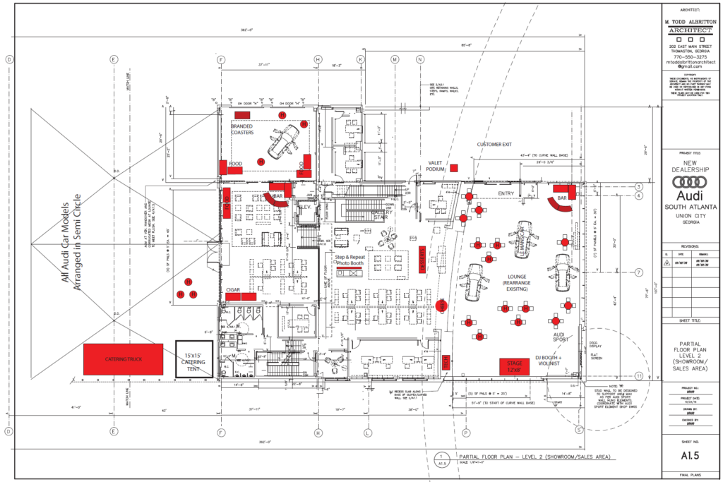 WM Events Renderings and Mockups Floor Plan Design Atlanta