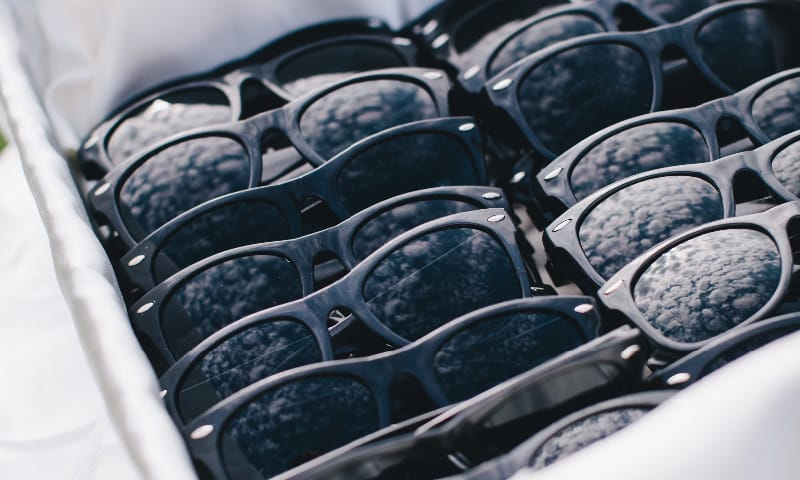 Private Home Ceremony Lake Spivey, GA Blanca Nguyen Wedding Same Sex Marriage WM Events Atlanta Wedding Planner Designer Decorator Events Lake Spivey Georgia Sunglasses Favor