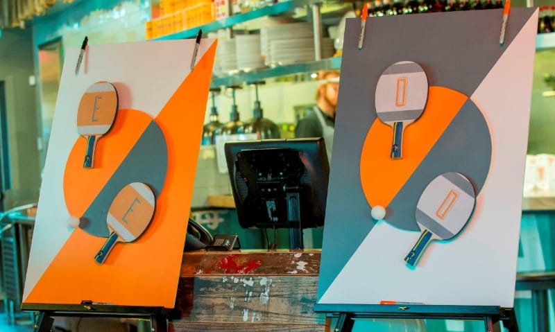 Ping Pong B'nai Mitzvah Denver, CO blume-bnai-mitzvah-denver-mitzvah-planner-coordinator-designer-colorado-wm-events-william-fogler-party-sign-in-board