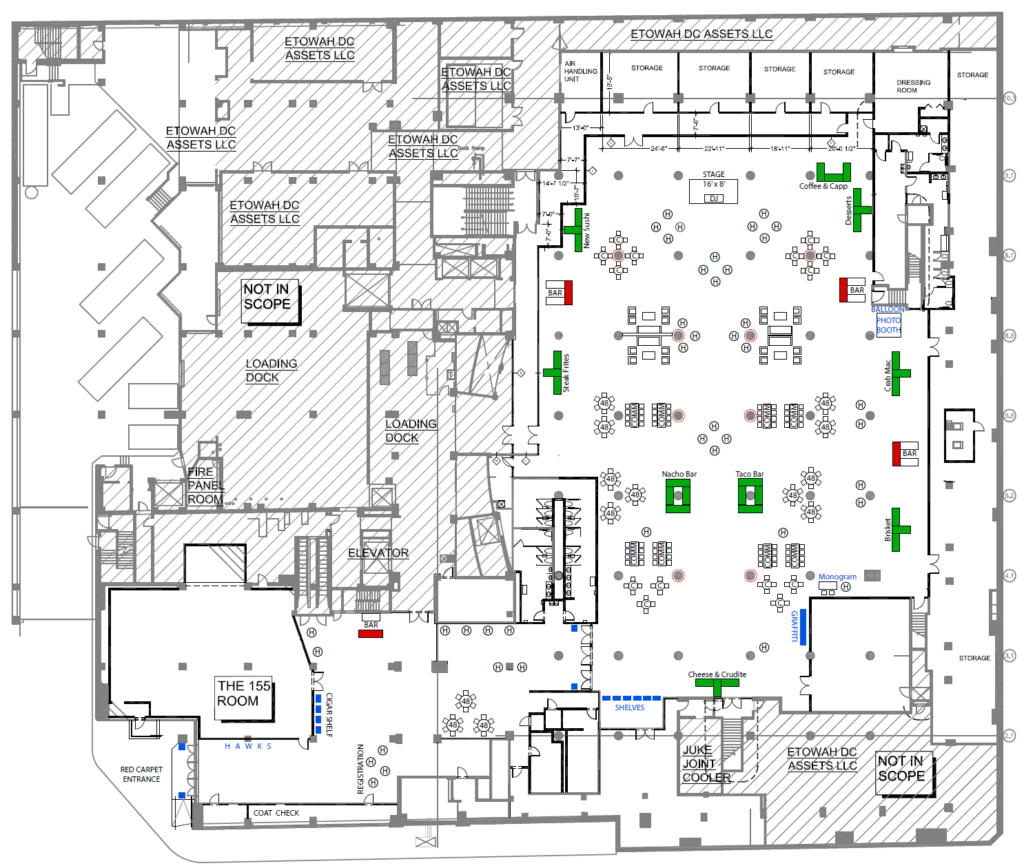 WM Events Renderings and Mockups Floor Plan Design Atlanta