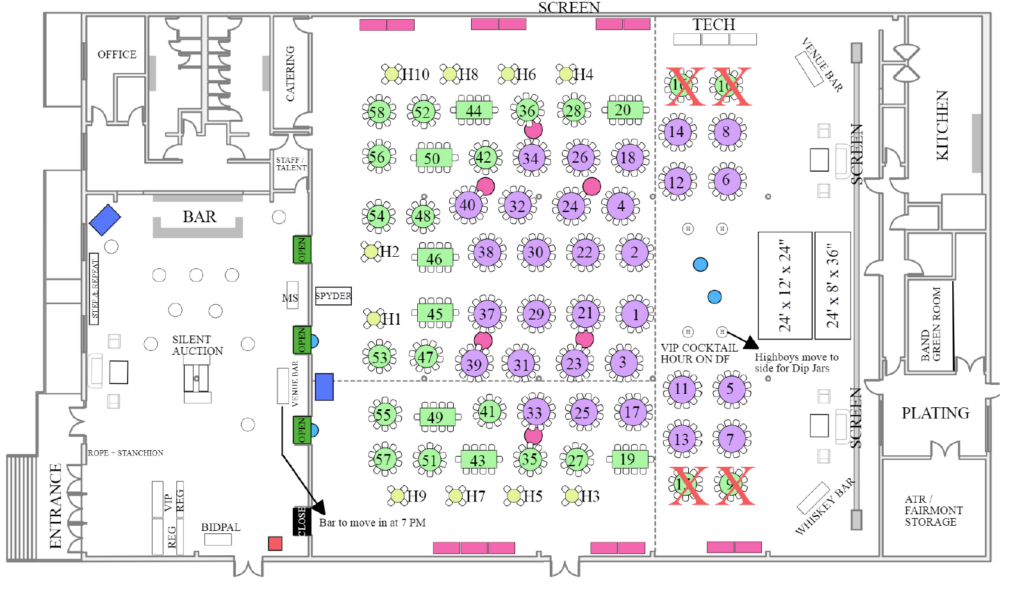 WM Events Renderings and Mockups Floor Plan Design Atlanta