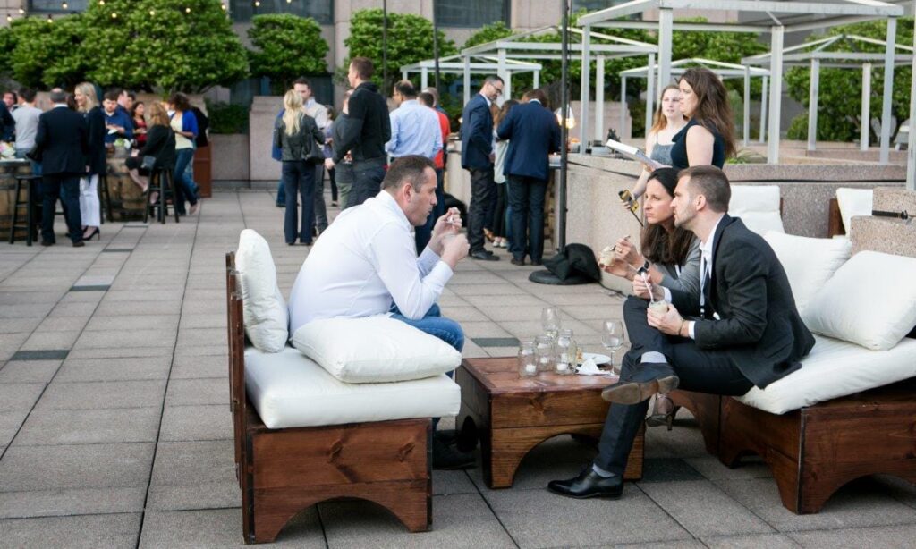 WM Events, Atlanta, Georgia, Denver, Colorado, Event Producer, Event Production, Event Design, Event Planner, Event Consultant, Event Coordinator, Event Coordination, Corporate Event, Corporate Conference, Global Conference, Custom Linens, Custom Signage, Cornhole, Connect Four, The Dappled Grays, Southern Chic, Southern Theme, Four Seasons, Cassie Xie Photography, Rustic Furniture, Rustic Decor, Southern Decor