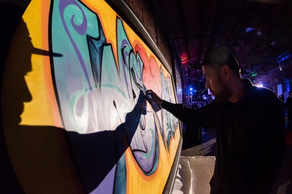 WM Events, Event Producer, Event Production, Event Planner, Event Designer, Event Coordinator, Corporate Event, Global Conference, Corporate Conference, Georgia Freight Depot, Atlanta, Georgia, Denver, Colorado, Historic Atlanta, Art Installations, Art Deco, Free Art Friday Atlanta, FAFATL, Atlanta Artists, Graffiti, Graffiti Artists, Balloon Wall, Break Dancers, Aerialists, Trapeze Artists, Stilt Walkers, Affairs to Remember, Color Blocking, Yarn Bombing