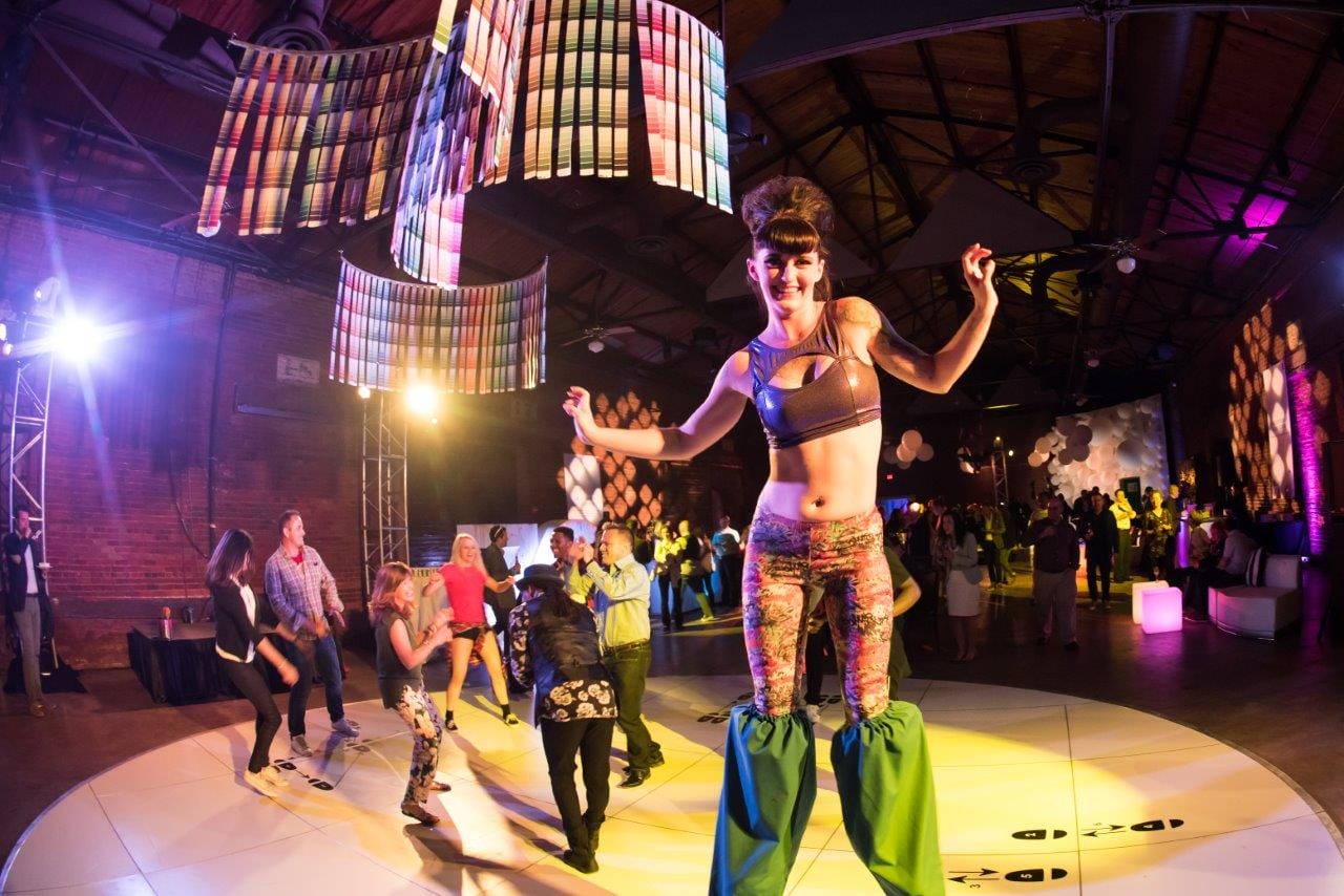 WM Events, Event Producer, Event Production, Event Planner, Event Designer, Event Coordinator, Corporate Event, Global Conference, Corporate Conference, Georgia Freight Depot, Atlanta, Georgia, Denver, Colorado, Historic Atlanta, Art Installations, Art Deco, Free Art Friday Atlanta, FAFATL, Atlanta Artists, Graffiti, Graffiti Artists, Balloon Wall, Break Dancers, Aerialists, Trapeze Artists, Stilt Walkers, Affairs to Remember, Color Blocking, Yarn Bombing