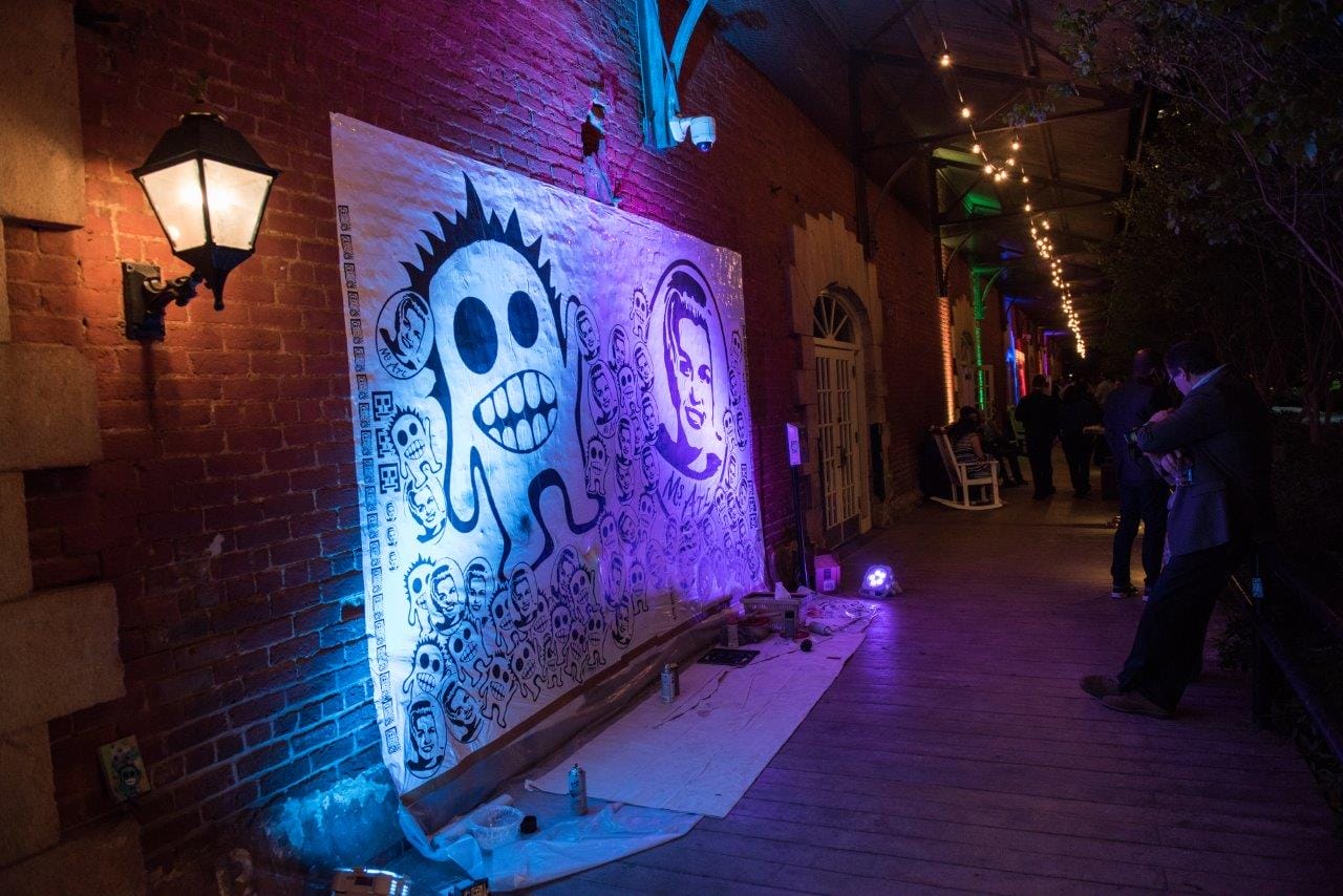 WM Events, Event Producer, Event Production, Event Planner, Event Designer, Event Coordinator, Corporate Event, Global Conference, Corporate Conference, Georgia Freight Depot, Atlanta, Georgia, Denver, Colorado, Historic Atlanta, Art Installations, Art Deco, Free Art Friday Atlanta, FAFATL, Atlanta Artists, Graffiti, Graffiti Artists, Balloon Wall, Break Dancers, Aerialists, Trapeze Artists, Stilt Walkers, Affairs to Remember, Color Blocking, Yarn Bombing