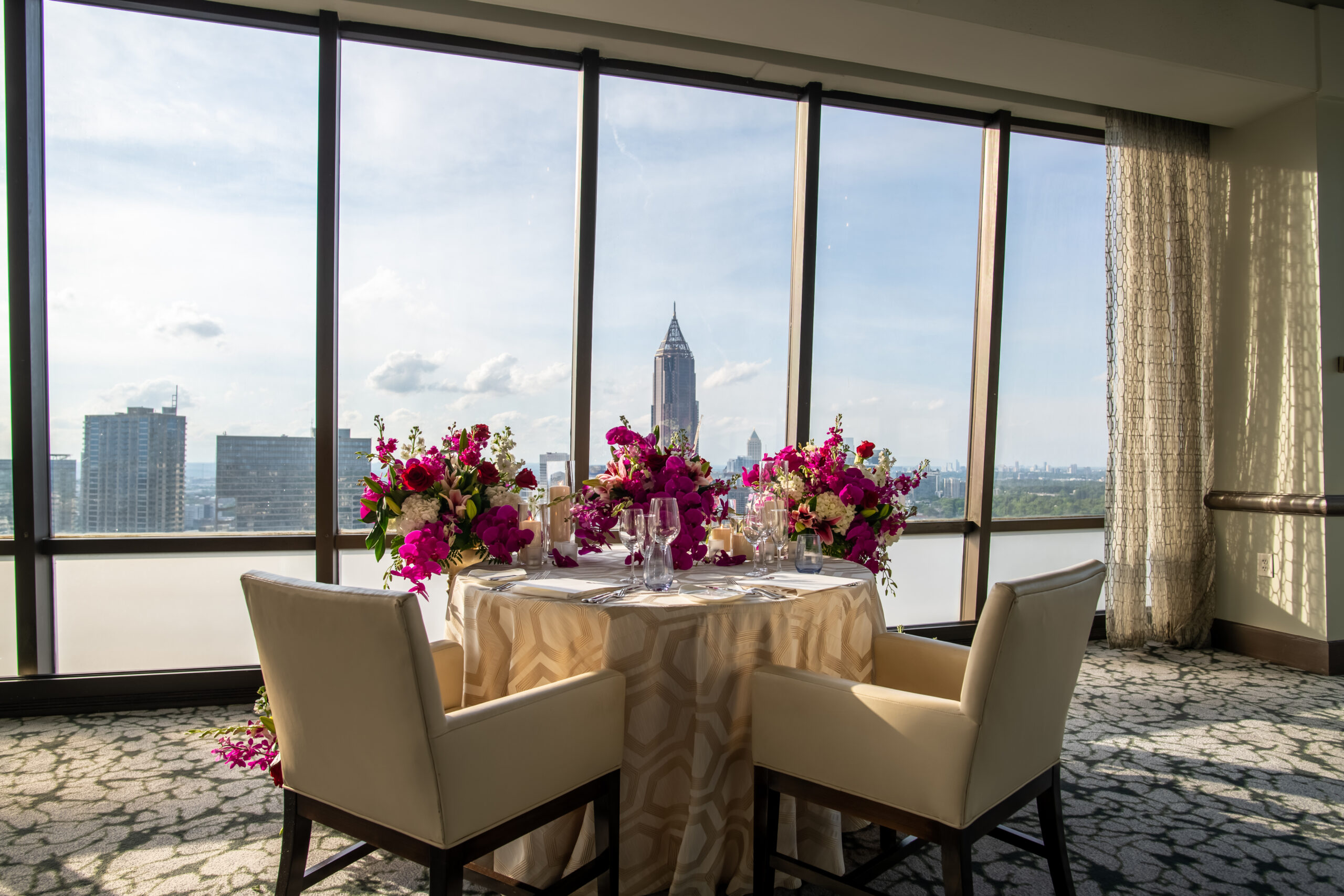 WM Events Rooftop Proposal, Hilton Midtown, Nickoli's Rooftop, WM Events, Event Décor, Event Planning, Event Design