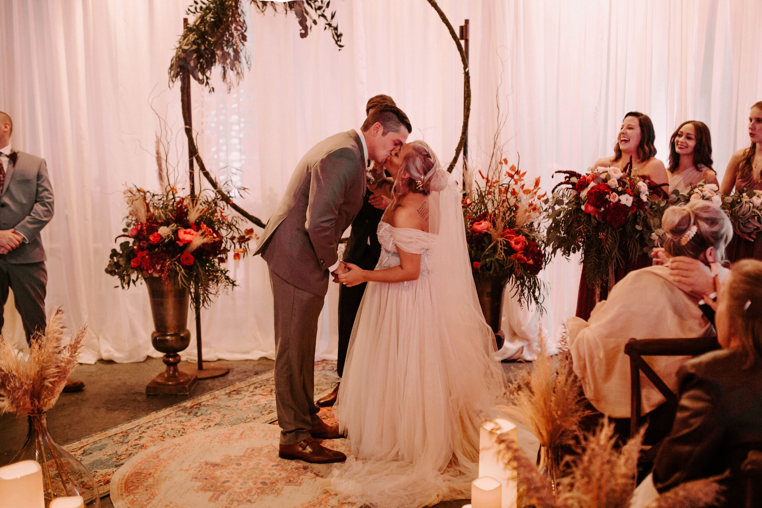 modular image, sarah & joe, sarah meltzer, sarah sadlock, creative synergist, wm events, weddings, event decor, events, wedding decor, floral, wedding florals, wedding design, event designer, marietta, georgia, atlanta, custom weddings, diy weddings, moody florals, copper, mauve, dusty, alter decor, aisle decor, pompas grass wedding, the brickyard, mike zarin, dj, wedding dj, wedding photography, southern crust pizza truck, luke lambertson photography + video, wedding videography