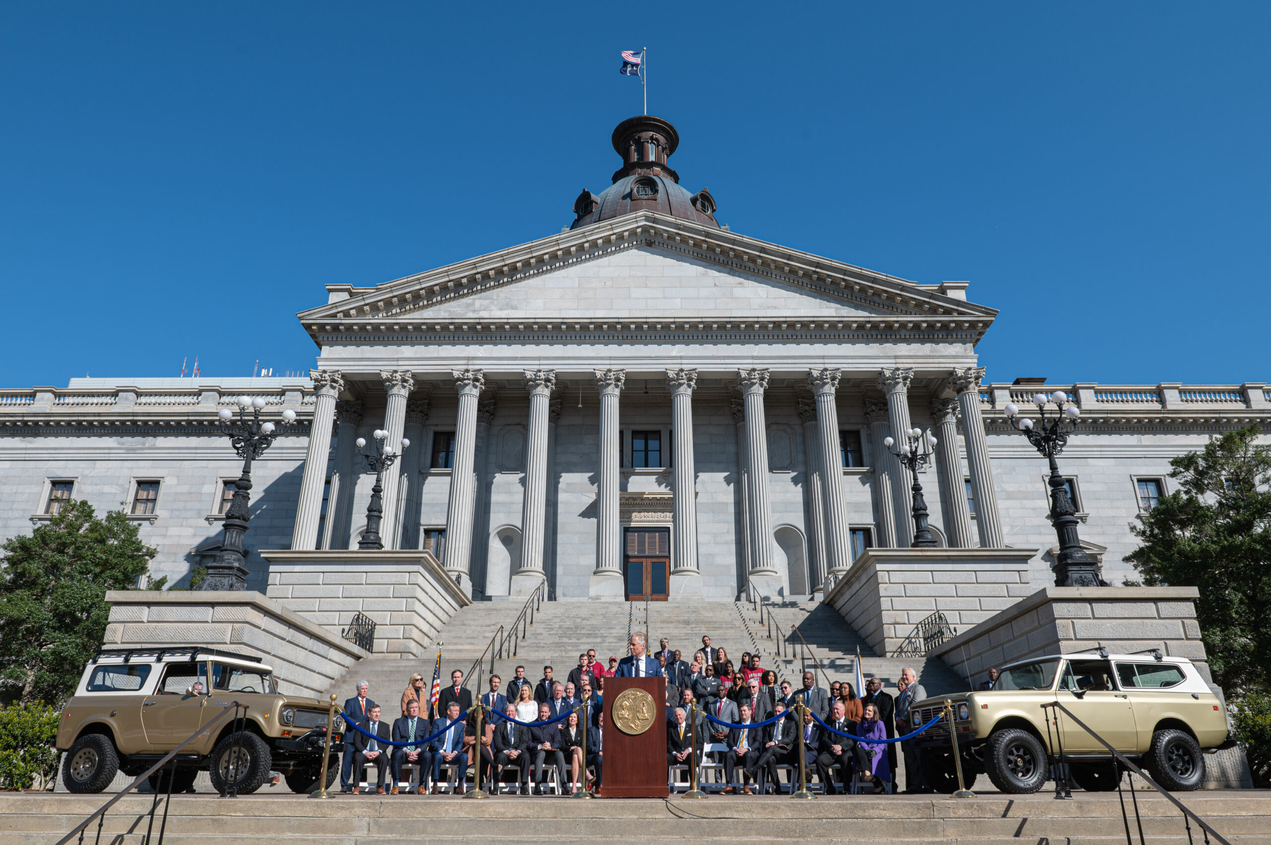 modular image, wm events, blog, event designer, event design, event planner, event planning, event consultant, event consulting, south carolina, blythewood, blythewood south carolina, south carolina events, corporate events, corporate event planner, corporate planner, scout motors, scout, volkswagen, volkswagen group, scott keogh, electric car, electric suv, electric truck, manufacturing plant, scout manufacturing plant, scout motors factory,  south carolina governor, governor henry mcmaster, henry mcmaster,