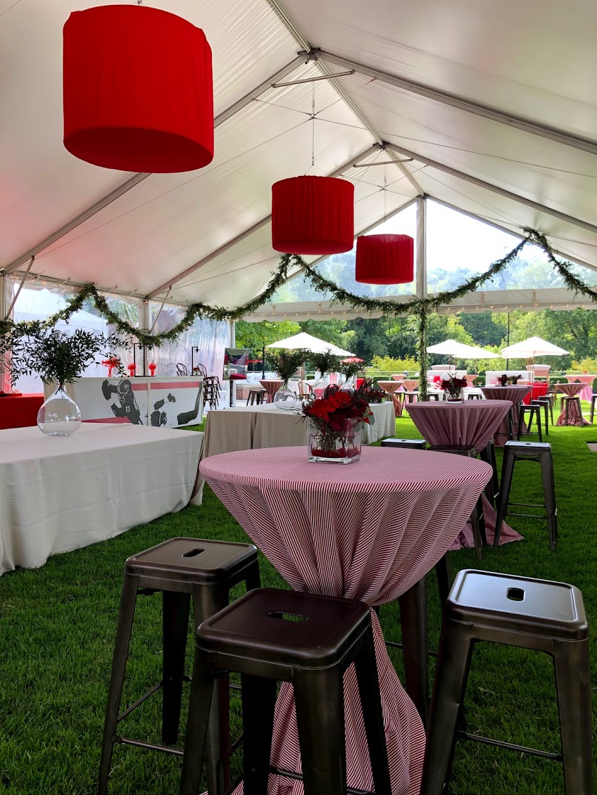 modular image, wm events, university of georgia, non-profit events, social events, corporate events, georgia bulldogs, go dawgs, uga, tate center, athens, atlanta, georgia, events, outdoor events, boxwood hedges, custom branding, large scale branding, uga auburn, tailgate party, tailgate event